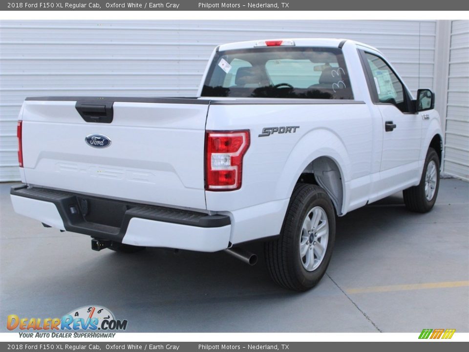 2018 Ford F150 XL Regular Cab Oxford White / Earth Gray Photo #8