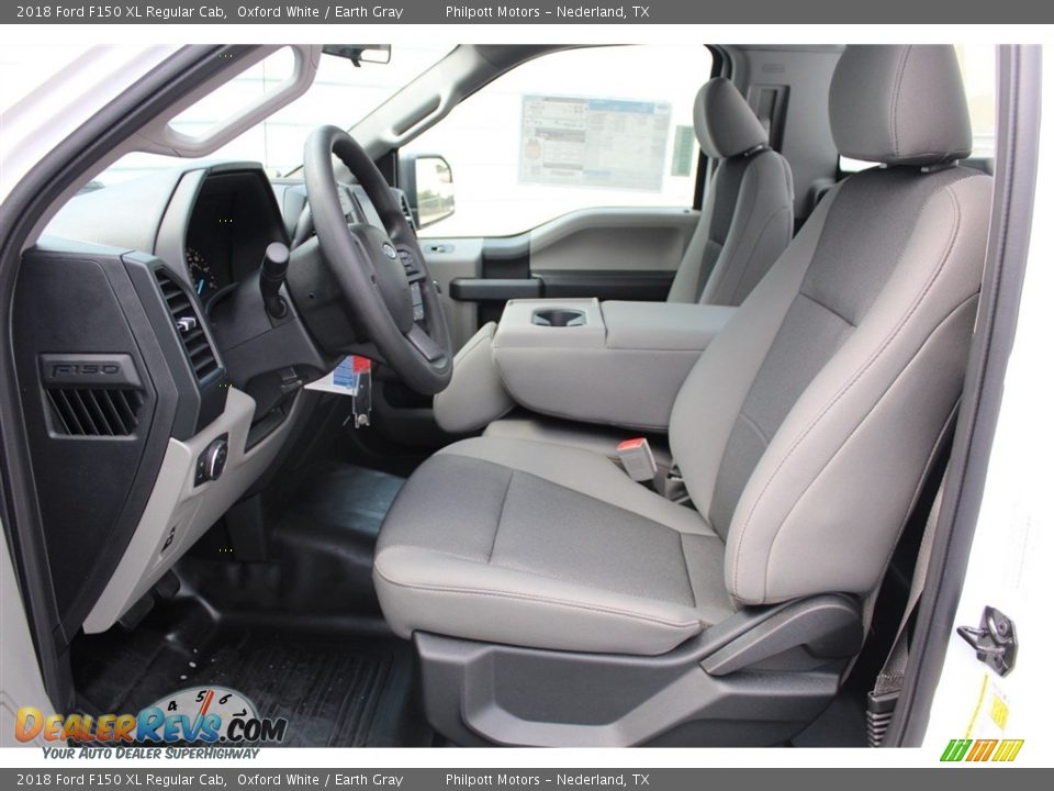 Earth Gray Interior - 2018 Ford F150 XL Regular Cab Photo #13