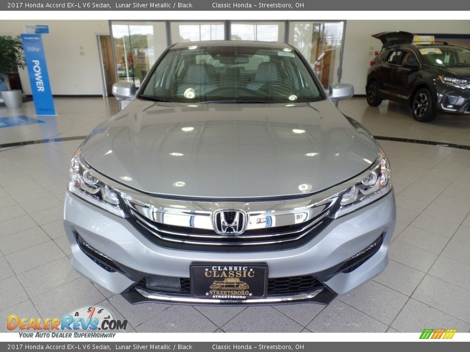 2017 Honda Accord EX-L V6 Sedan Lunar Silver Metallic / Black Photo #3