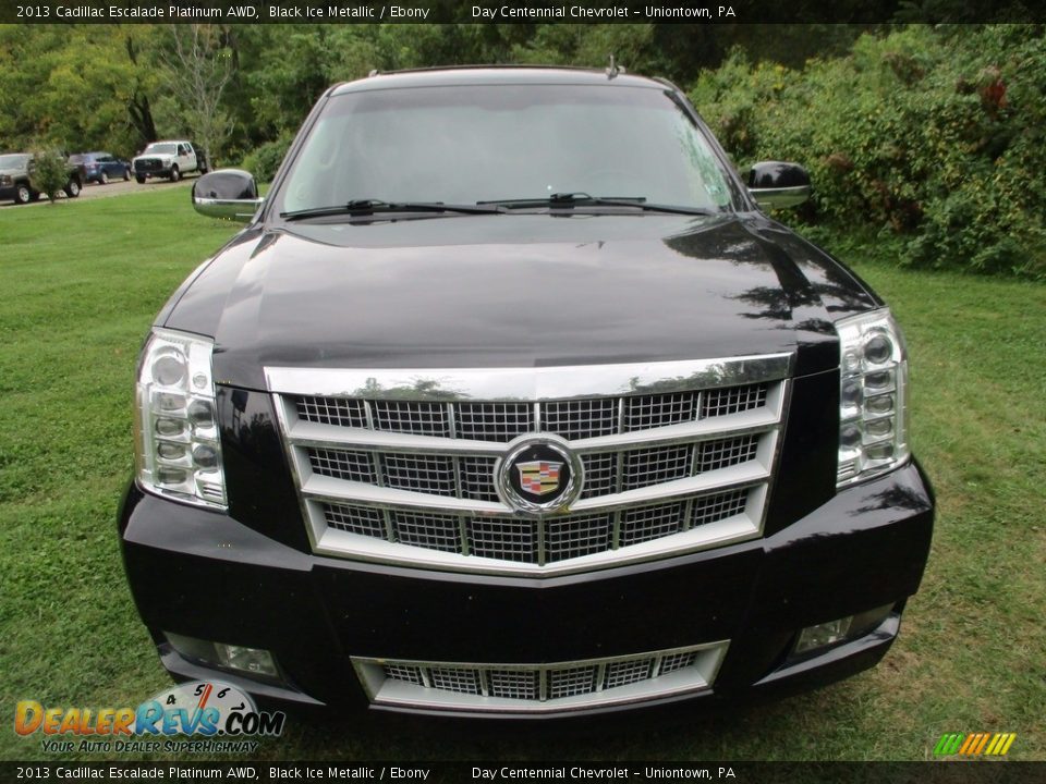 2013 Cadillac Escalade Platinum AWD Black Ice Metallic / Ebony Photo #4