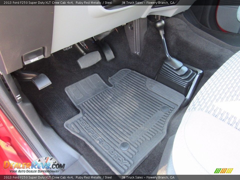 2013 Ford F250 Super Duty XLT Crew Cab 4x4 Ruby Red Metallic / Steel Photo #11