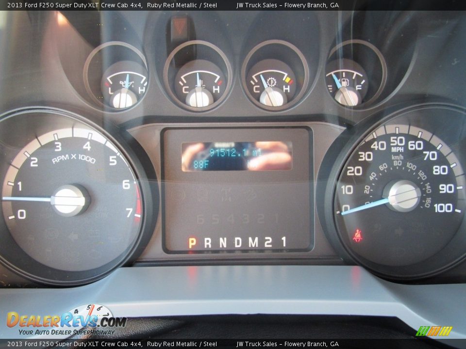 2013 Ford F250 Super Duty XLT Crew Cab 4x4 Ruby Red Metallic / Steel Photo #14