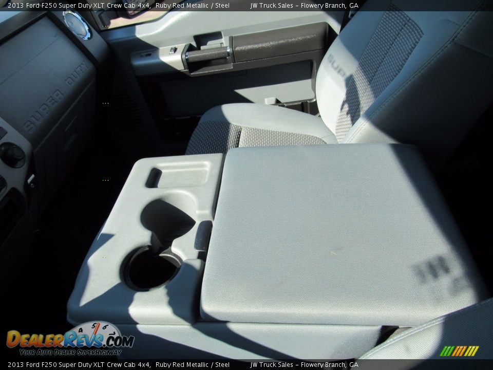 2013 Ford F250 Super Duty XLT Crew Cab 4x4 Ruby Red Metallic / Steel Photo #21