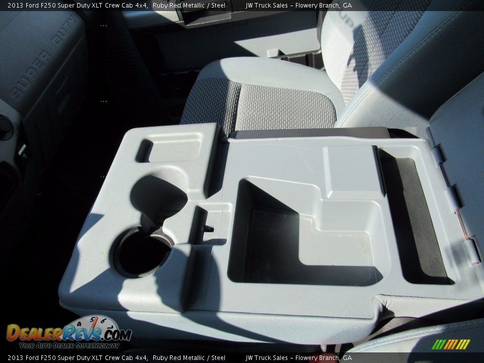 2013 Ford F250 Super Duty XLT Crew Cab 4x4 Ruby Red Metallic / Steel Photo #22