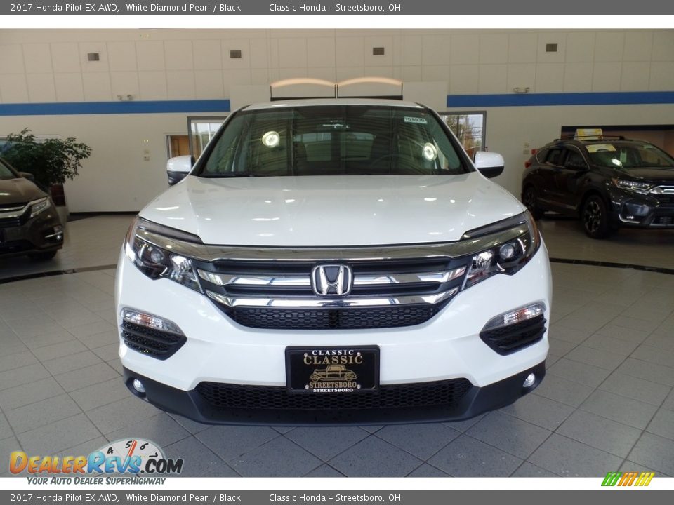 2017 Honda Pilot EX AWD White Diamond Pearl / Black Photo #2
