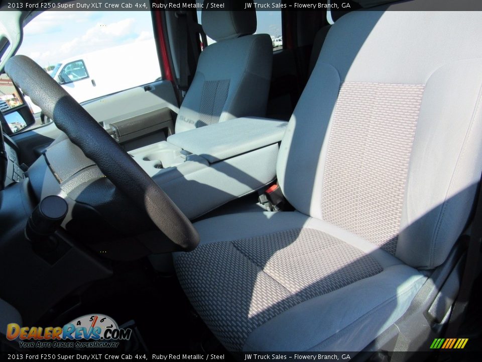 2013 Ford F250 Super Duty XLT Crew Cab 4x4 Ruby Red Metallic / Steel Photo #24