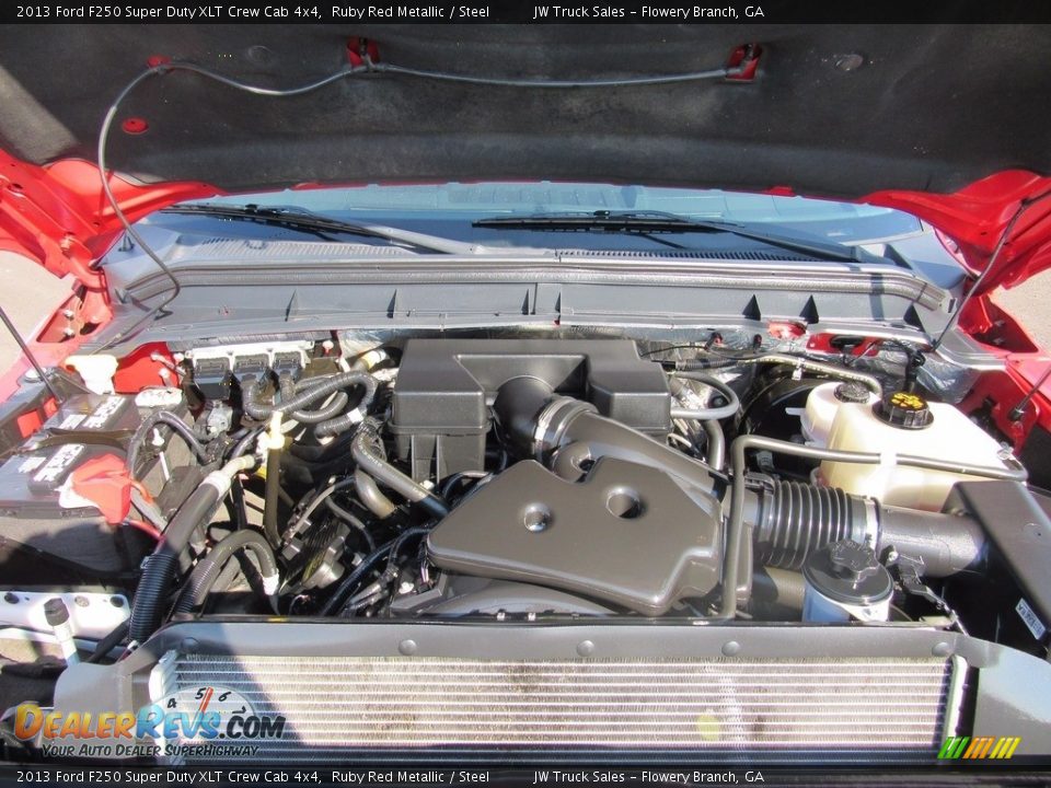 2013 Ford F250 Super Duty XLT Crew Cab 4x4 Ruby Red Metallic / Steel Photo #26