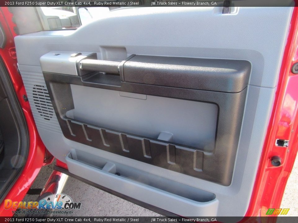 2013 Ford F250 Super Duty XLT Crew Cab 4x4 Ruby Red Metallic / Steel Photo #27