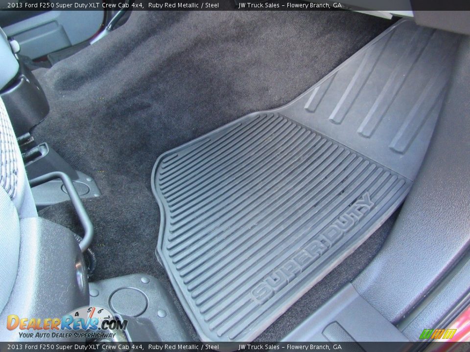2013 Ford F250 Super Duty XLT Crew Cab 4x4 Ruby Red Metallic / Steel Photo #28