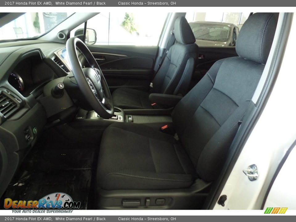 2017 Honda Pilot EX AWD White Diamond Pearl / Black Photo #9