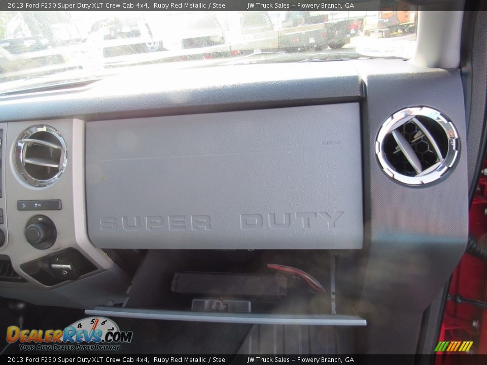 2013 Ford F250 Super Duty XLT Crew Cab 4x4 Ruby Red Metallic / Steel Photo #30