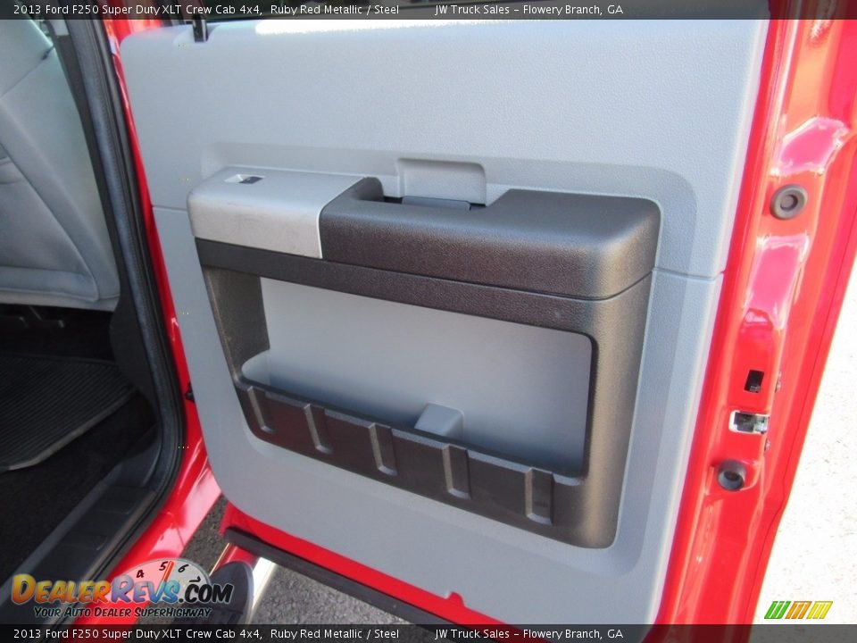 2013 Ford F250 Super Duty XLT Crew Cab 4x4 Ruby Red Metallic / Steel Photo #33