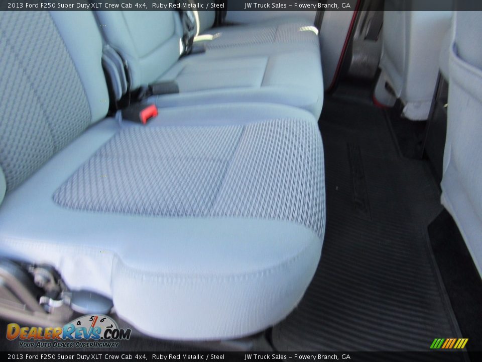 2013 Ford F250 Super Duty XLT Crew Cab 4x4 Ruby Red Metallic / Steel Photo #35
