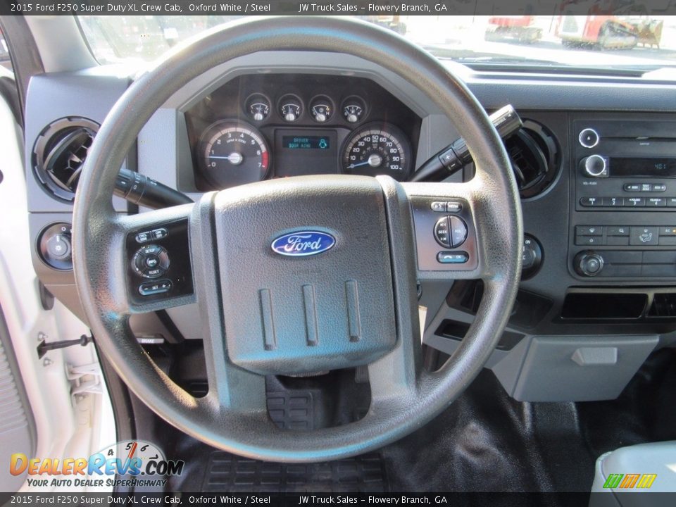 2015 Ford F250 Super Duty XL Crew Cab Oxford White / Steel Photo #14