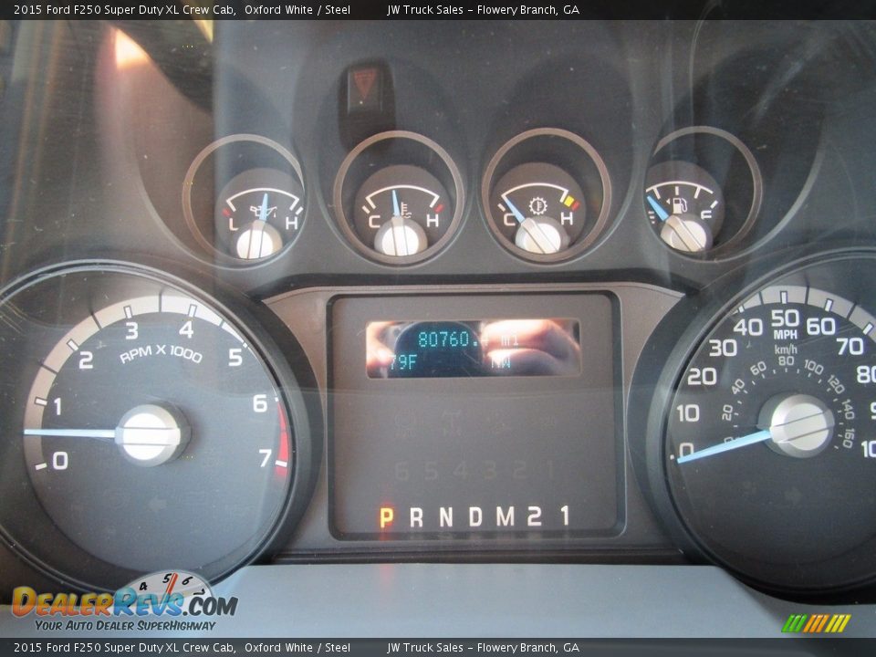 2015 Ford F250 Super Duty XL Crew Cab Oxford White / Steel Photo #15