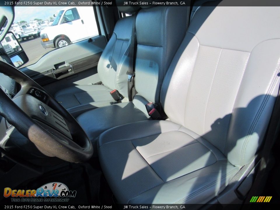 2015 Ford F250 Super Duty XL Crew Cab Oxford White / Steel Photo #25
