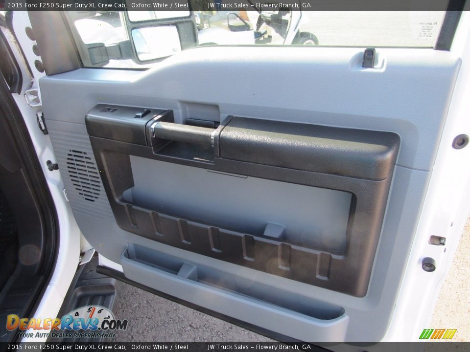 2015 Ford F250 Super Duty XL Crew Cab Oxford White / Steel Photo #27