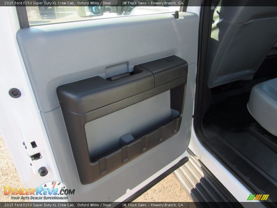 2015 Ford F250 Super Duty XL Crew Cab Oxford White / Steel Photo #36