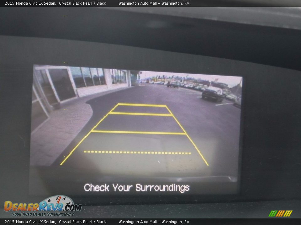 2015 Honda Civic LX Sedan Crystal Black Pearl / Black Photo #15