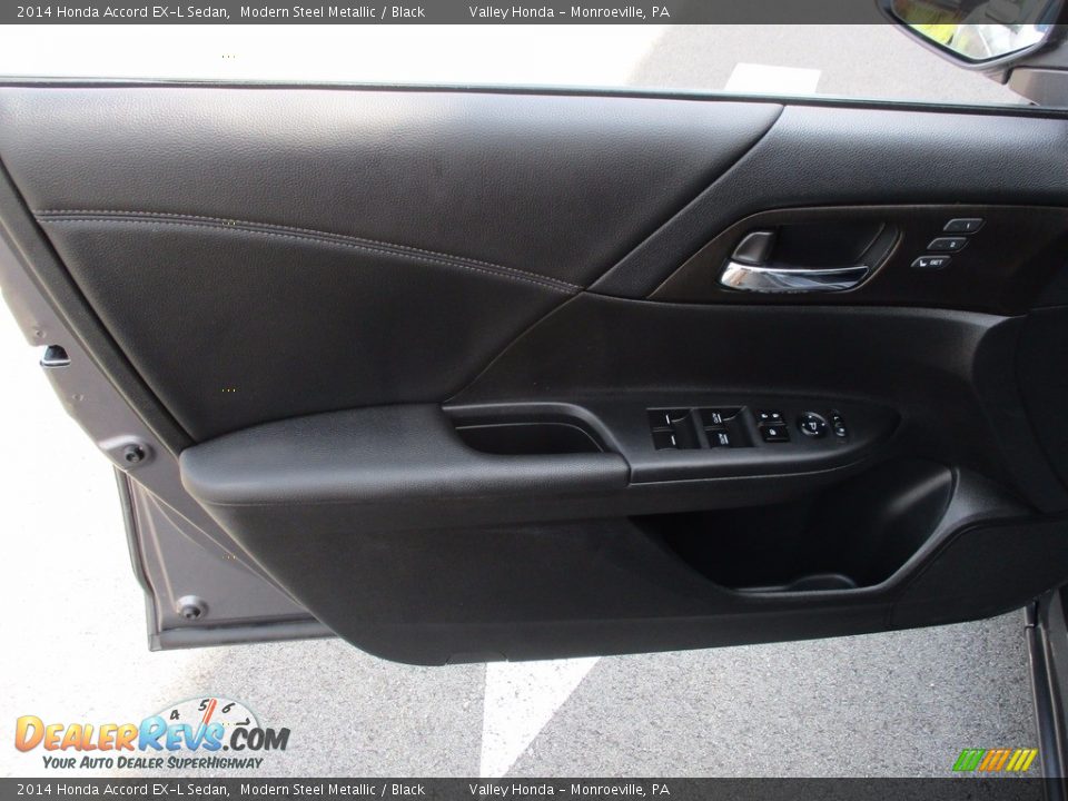 2014 Honda Accord EX-L Sedan Modern Steel Metallic / Black Photo #10