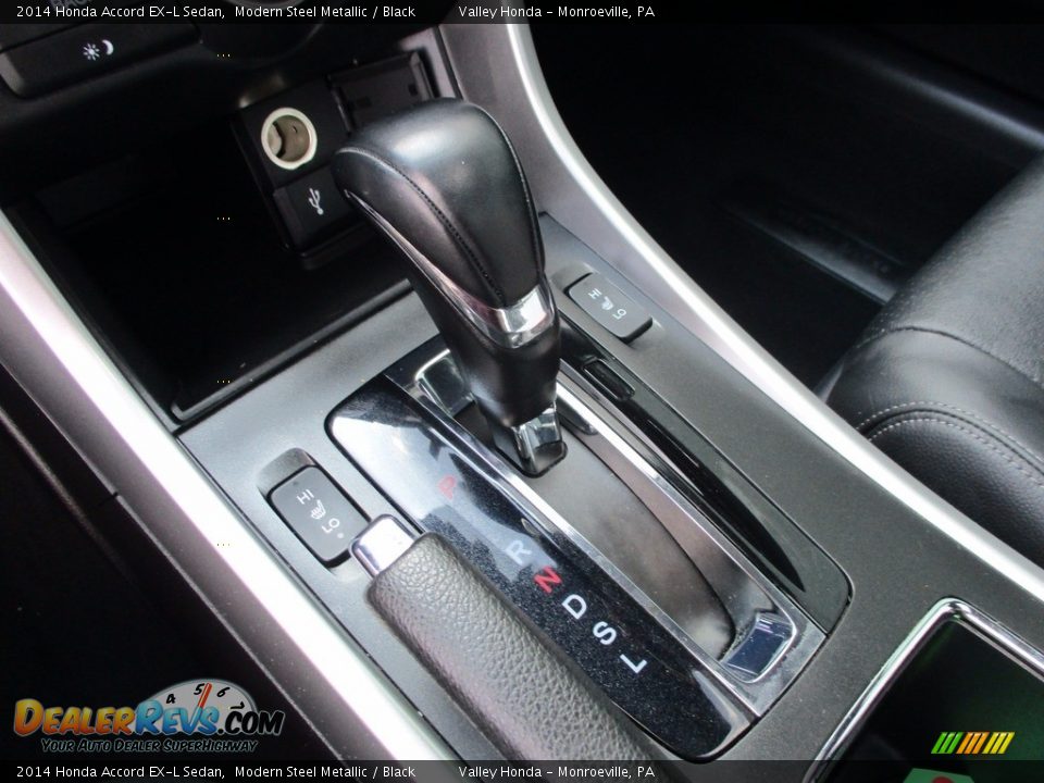 2014 Honda Accord EX-L Sedan Modern Steel Metallic / Black Photo #15