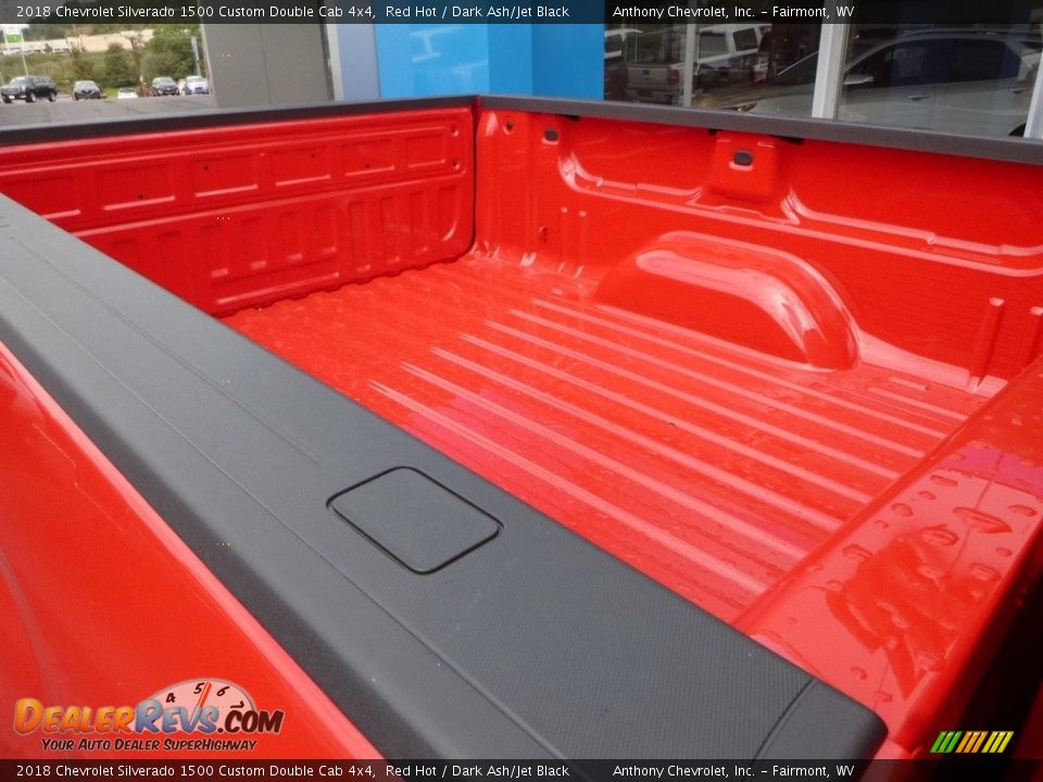 2018 Chevrolet Silverado 1500 Custom Double Cab 4x4 Red Hot / Dark Ash/Jet Black Photo #7