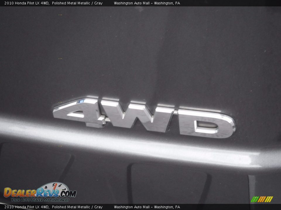 2010 Honda Pilot LX 4WD Polished Metal Metallic / Gray Photo #11
