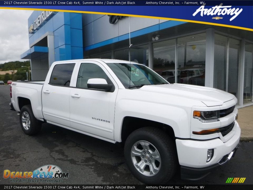 2017 Chevrolet Silverado 1500 LT Crew Cab 4x4 Summit White / Dark Ash/Jet Black Photo #1