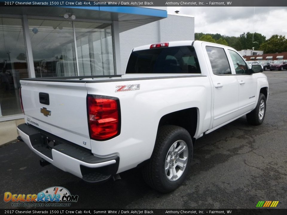 2017 Chevrolet Silverado 1500 LT Crew Cab 4x4 Summit White / Dark Ash/Jet Black Photo #6