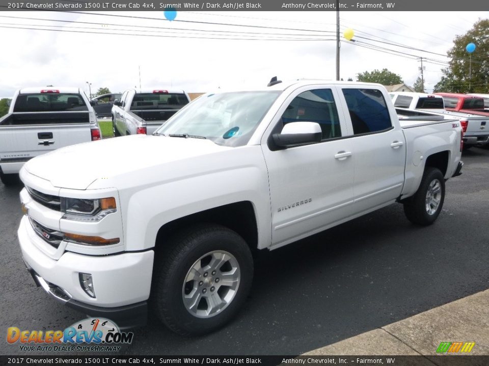 2017 Chevrolet Silverado 1500 LT Crew Cab 4x4 Summit White / Dark Ash/Jet Black Photo #9
