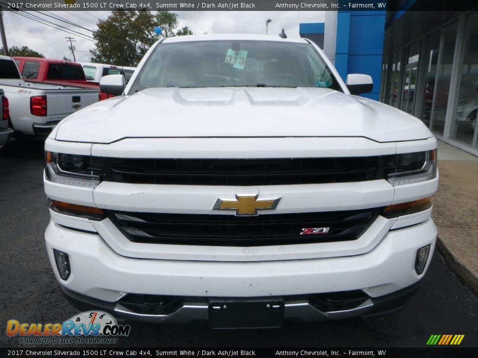 2017 Chevrolet Silverado 1500 LT Crew Cab 4x4 Summit White / Dark Ash/Jet Black Photo #10