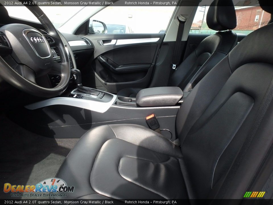 2012 Audi A4 2.0T quattro Sedan Monsoon Gray Metallic / Black Photo #6