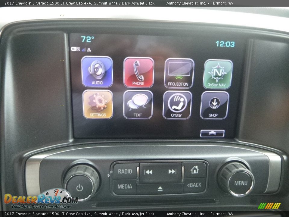 2017 Chevrolet Silverado 1500 LT Crew Cab 4x4 Summit White / Dark Ash/Jet Black Photo #17