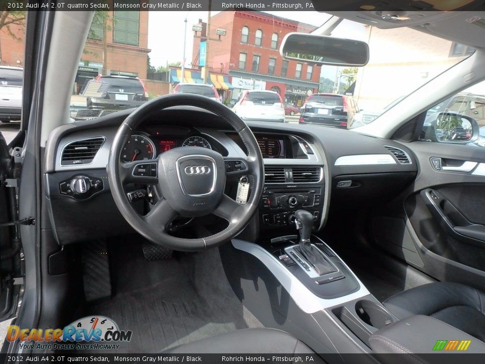 2012 Audi A4 2.0T quattro Sedan Monsoon Gray Metallic / Black Photo #8