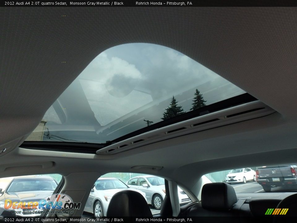 2012 Audi A4 2.0T quattro Sedan Monsoon Gray Metallic / Black Photo #9