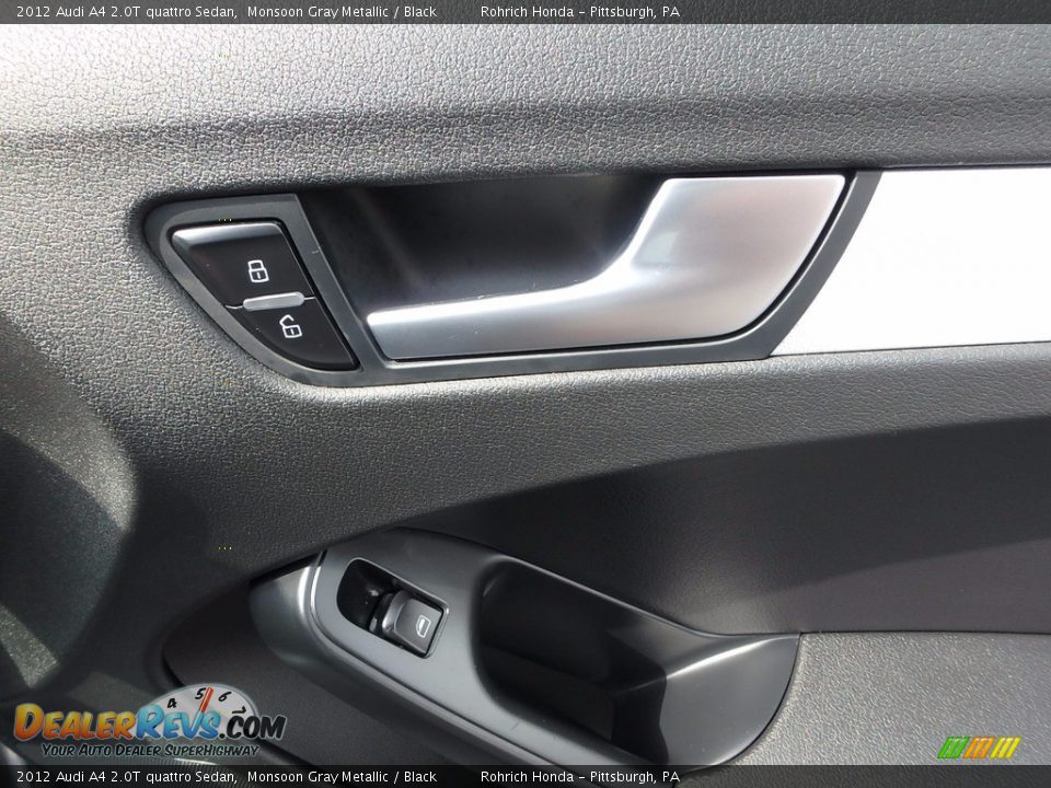 2012 Audi A4 2.0T quattro Sedan Monsoon Gray Metallic / Black Photo #11