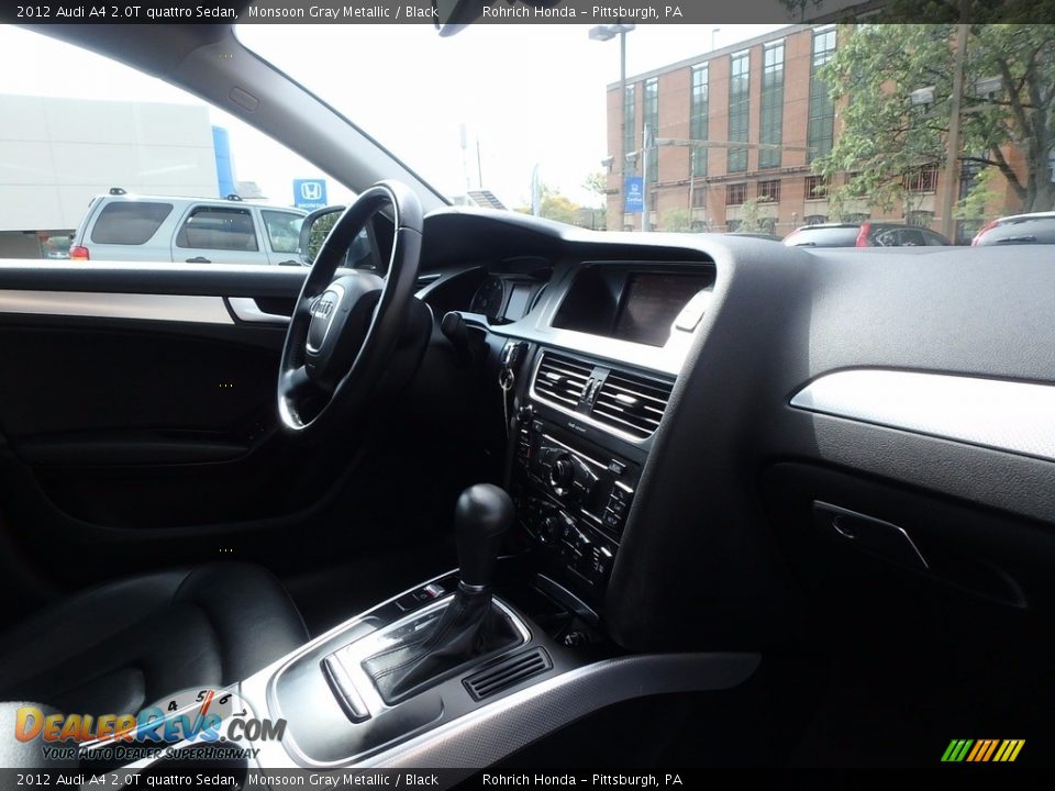 2012 Audi A4 2.0T quattro Sedan Monsoon Gray Metallic / Black Photo #13