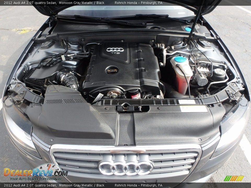 2012 Audi A4 2.0T quattro Sedan Monsoon Gray Metallic / Black Photo #18