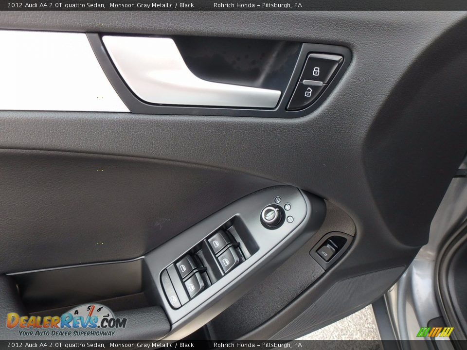 2012 Audi A4 2.0T quattro Sedan Monsoon Gray Metallic / Black Photo #19