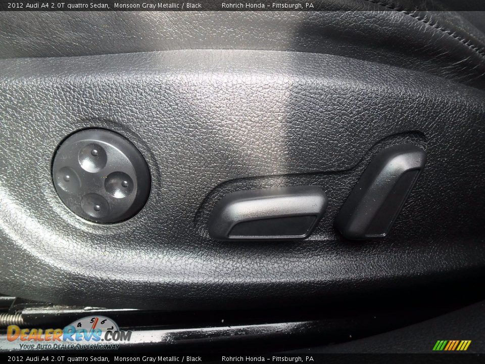 2012 Audi A4 2.0T quattro Sedan Monsoon Gray Metallic / Black Photo #20