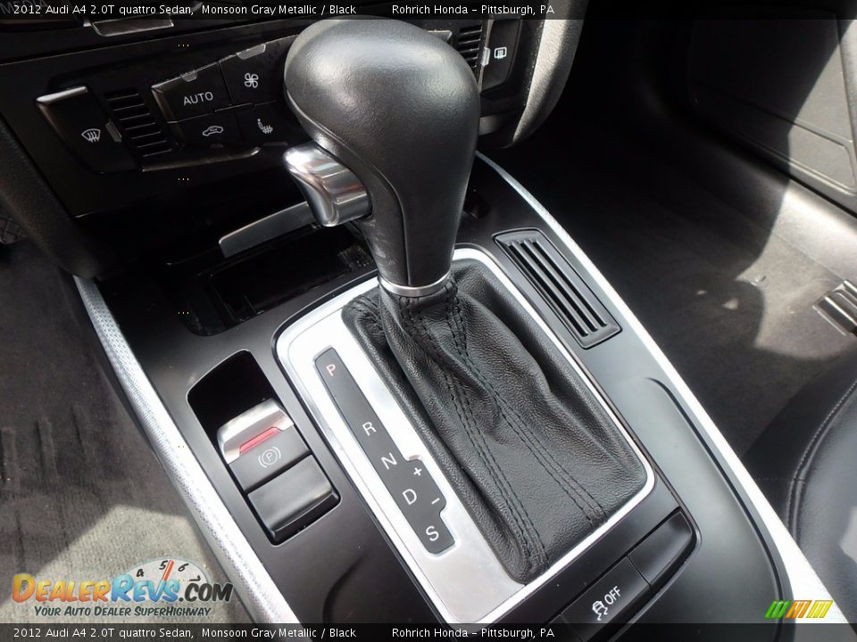 2012 Audi A4 2.0T quattro Sedan Monsoon Gray Metallic / Black Photo #22
