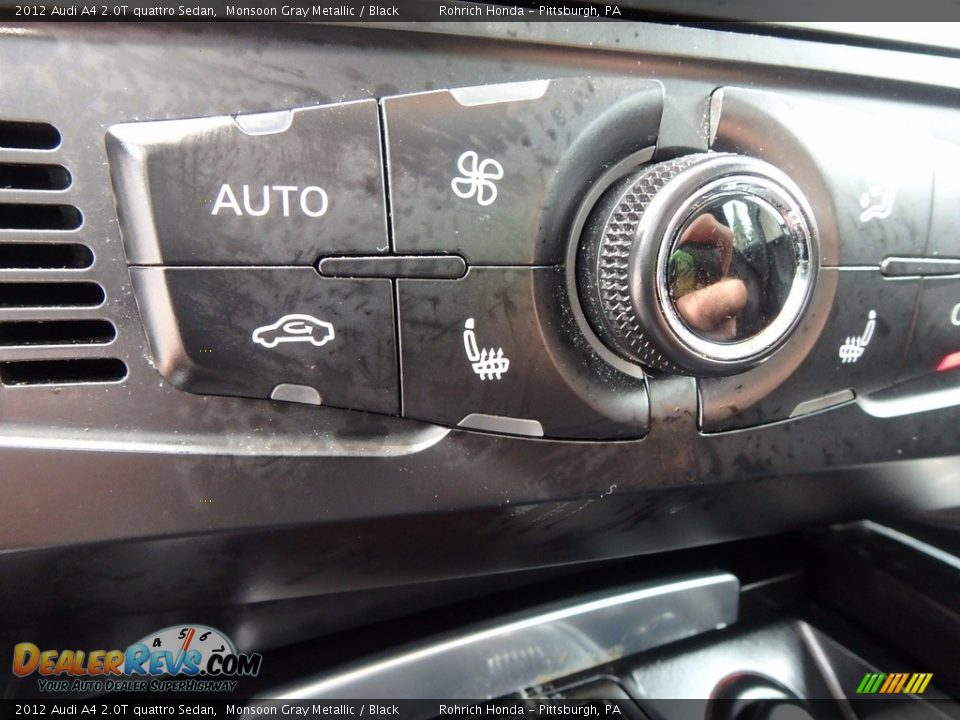 2012 Audi A4 2.0T quattro Sedan Monsoon Gray Metallic / Black Photo #23