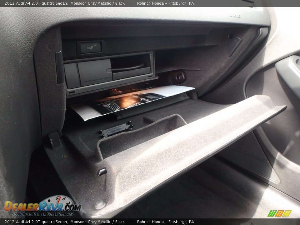 2012 Audi A4 2.0T quattro Sedan Monsoon Gray Metallic / Black Photo #25