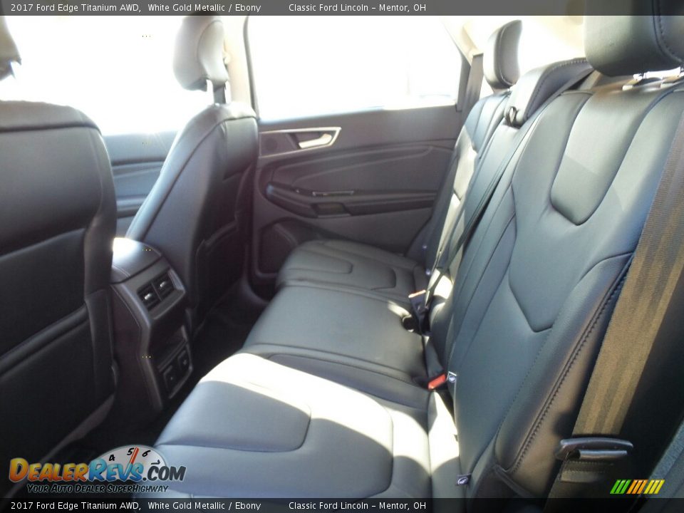 2017 Ford Edge Titanium AWD White Gold Metallic / Ebony Photo #7