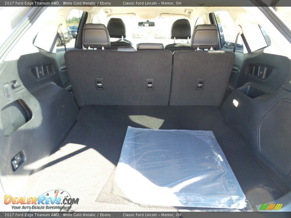 2017 Ford Edge Titanium AWD White Gold Metallic / Ebony Photo #8