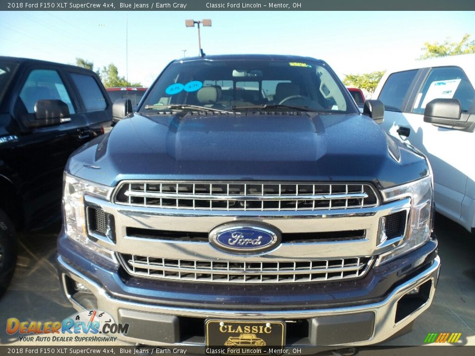 2018 Ford F150 XLT SuperCrew 4x4 Blue Jeans / Earth Gray Photo #2