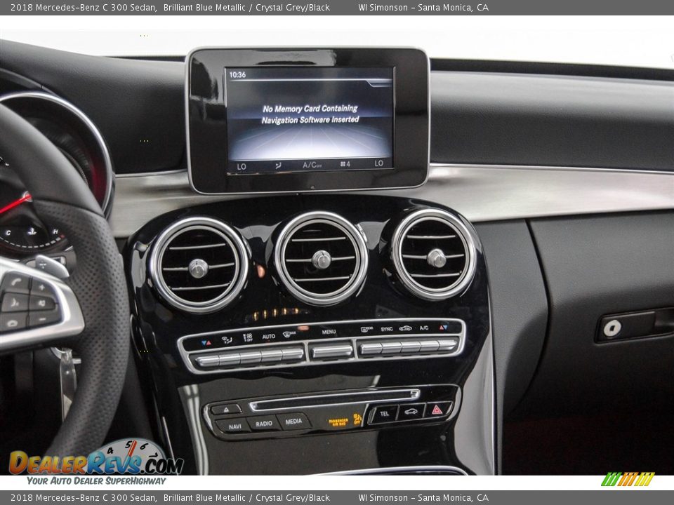 2018 Mercedes-Benz C 300 Sedan Brilliant Blue Metallic / Crystal Grey/Black Photo #5