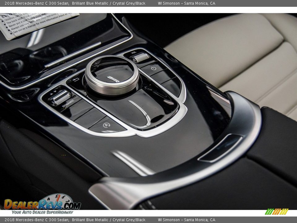 2018 Mercedes-Benz C 300 Sedan Brilliant Blue Metallic / Crystal Grey/Black Photo #7