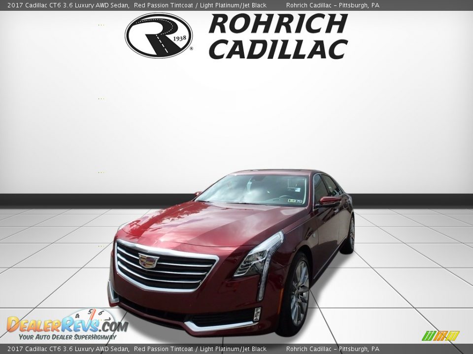 2017 Cadillac CT6 3.6 Luxury AWD Sedan Red Passion Tintcoat / Light Platinum/Jet Black Photo #1