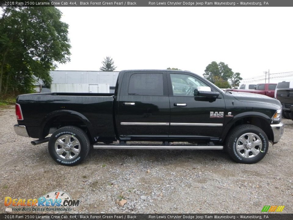 2018 Ram 2500 Laramie Crew Cab 4x4 Black Forest Green Pearl / Black Photo #6